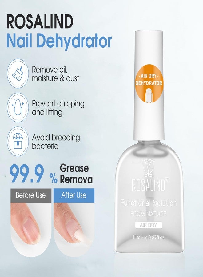 ROSALIND Nail Dehydrator, 11 ml Nail Prep Dehydrator for Press Ons/Acrylic Nails/Gel Polish, Acid Free Natural Prep Dehydrate Acrylic Supplies - Image 2